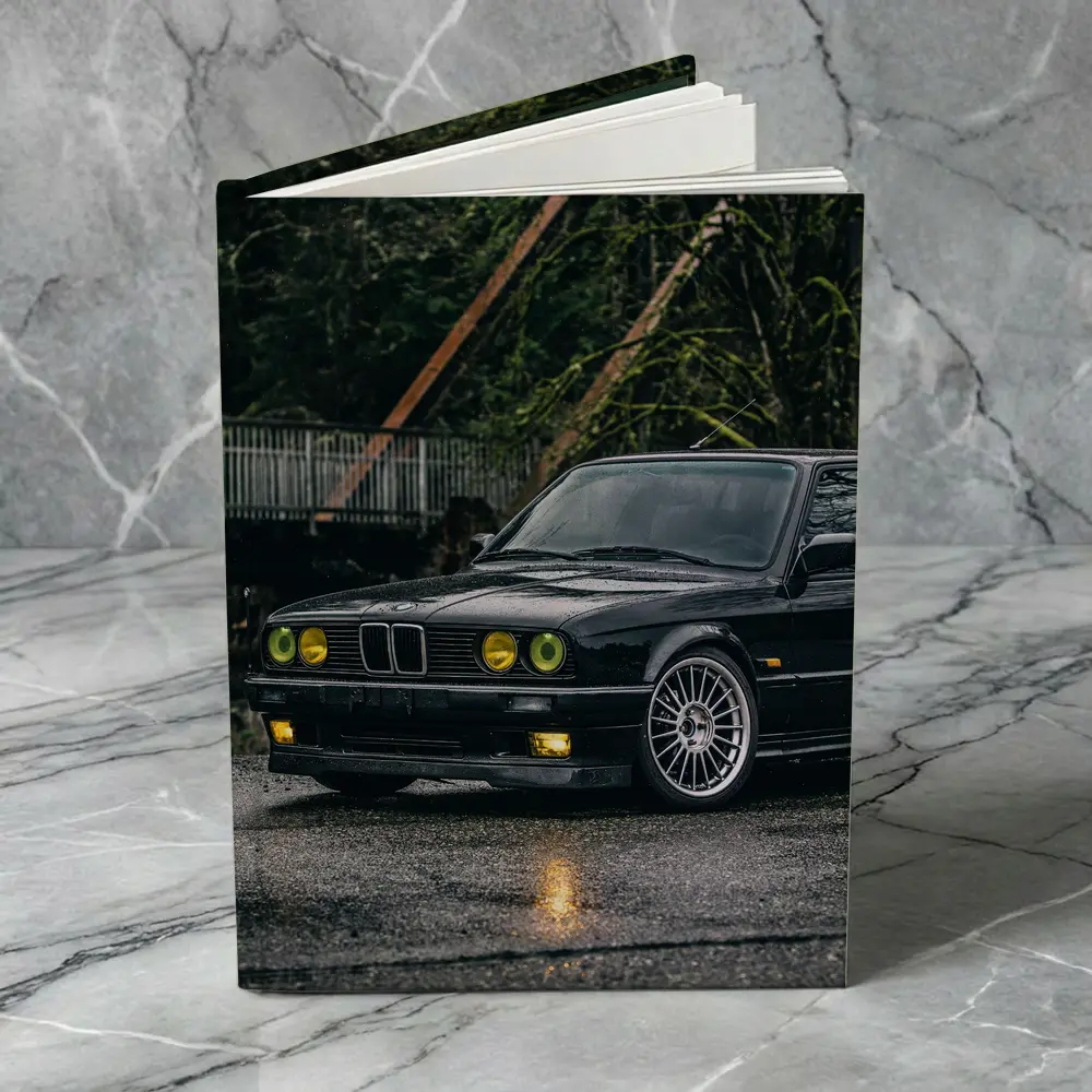 BMW E30 Touring Wagon Black Wet Street – Notebooks
