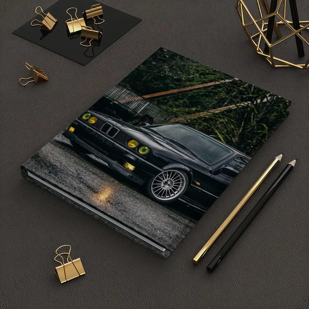 BMW E30 Touring Wagon Black Wet Street – Notebooks