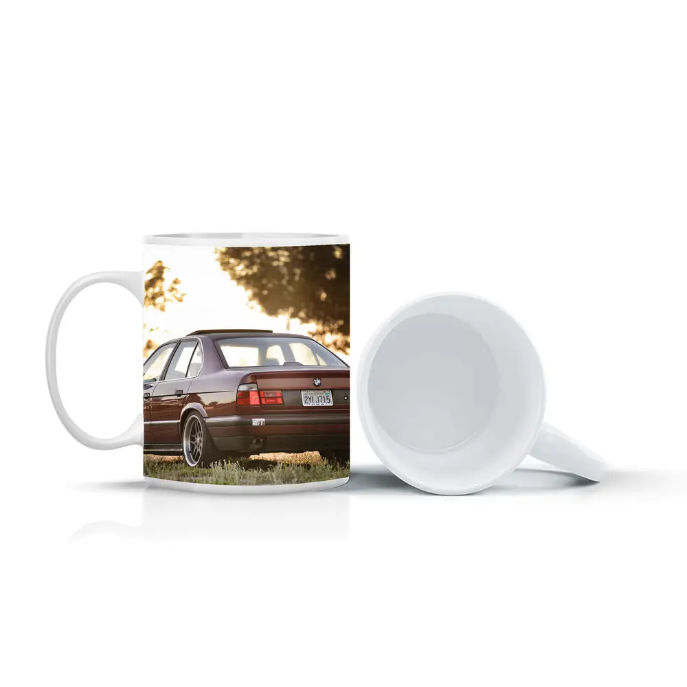 BMW E34 525i Sedan Golden Hour Park – Mugs