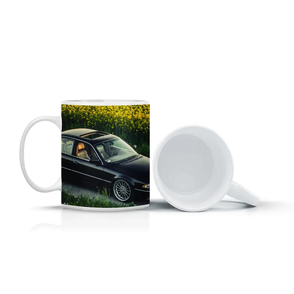 BMW 7 Series E38 Black Rapeseed Field – Mugs