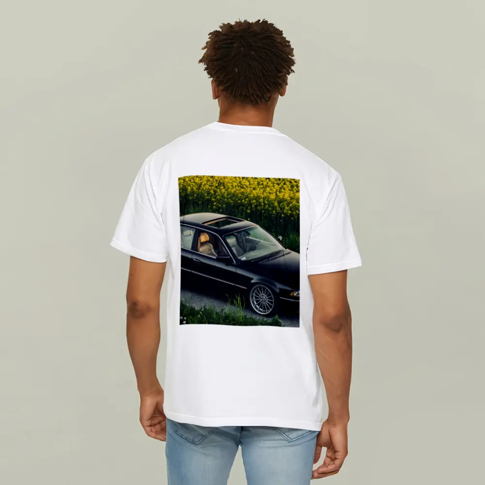 BMW 7 Series E38 Black Rapeseed Field – T-Shirts