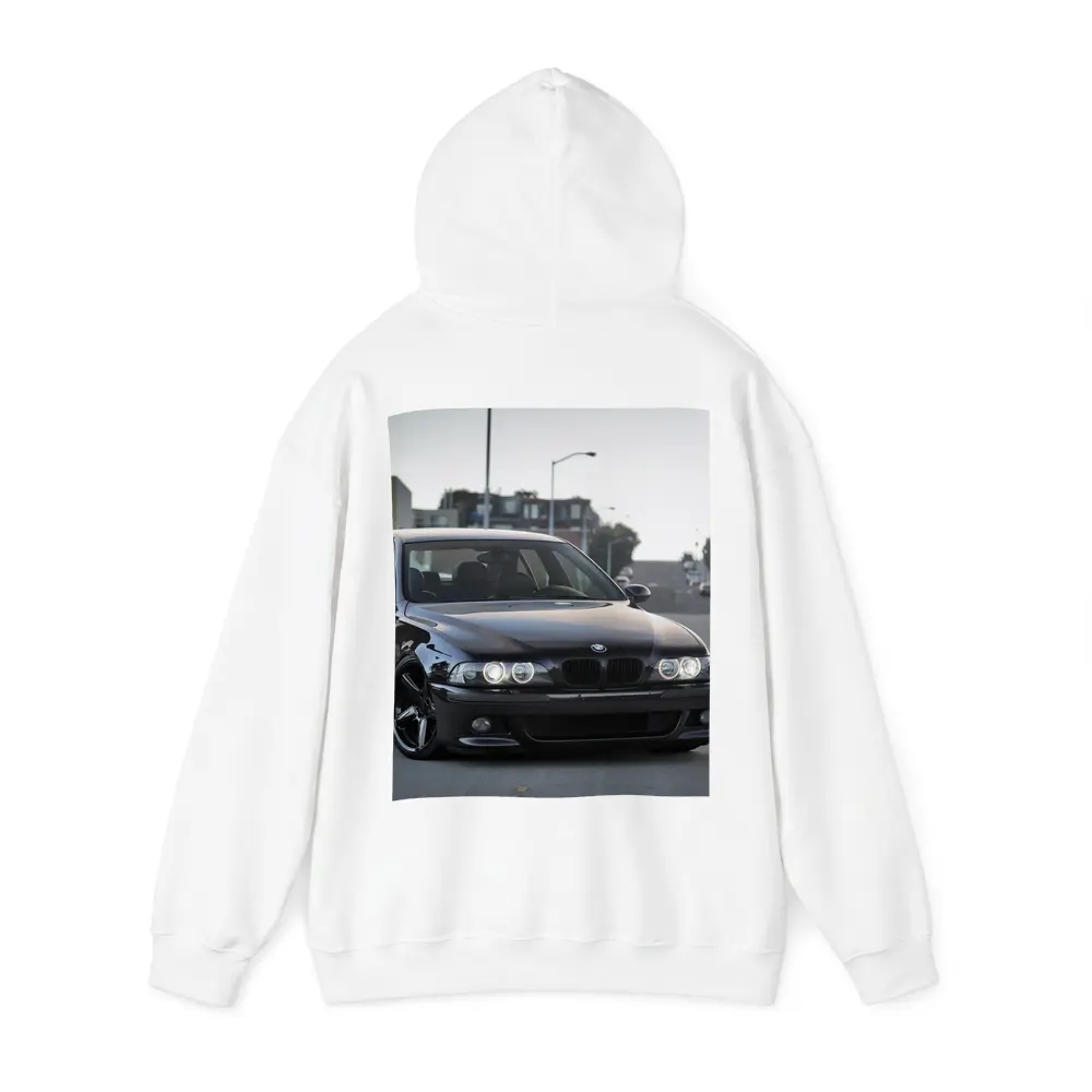 BMW M5 E39 Black Urban Street Scene – Hoodies