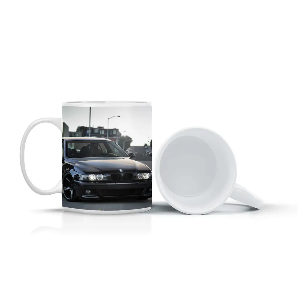 BMW M5 E39 Black Urban Street Scene – Mugs