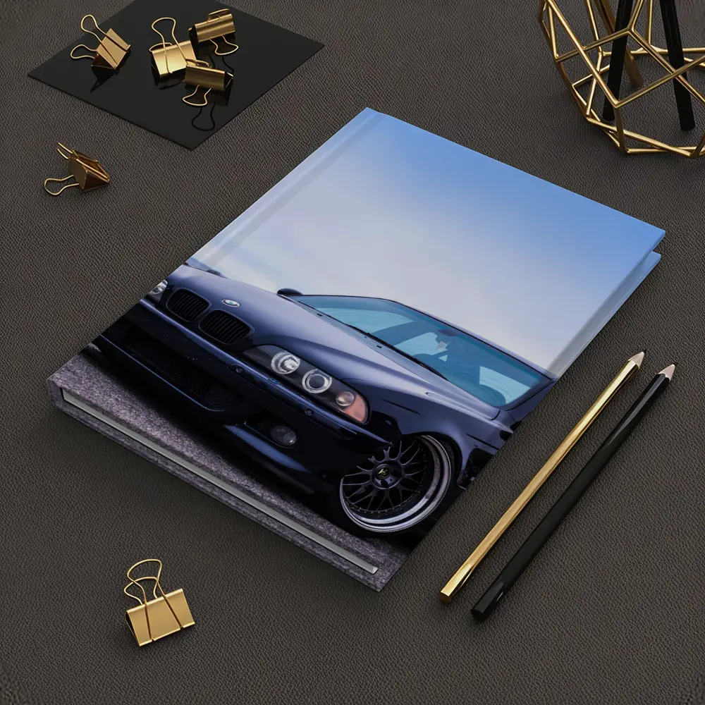 BMW E39 M5 Black Coastal Road Scene – Notebooks