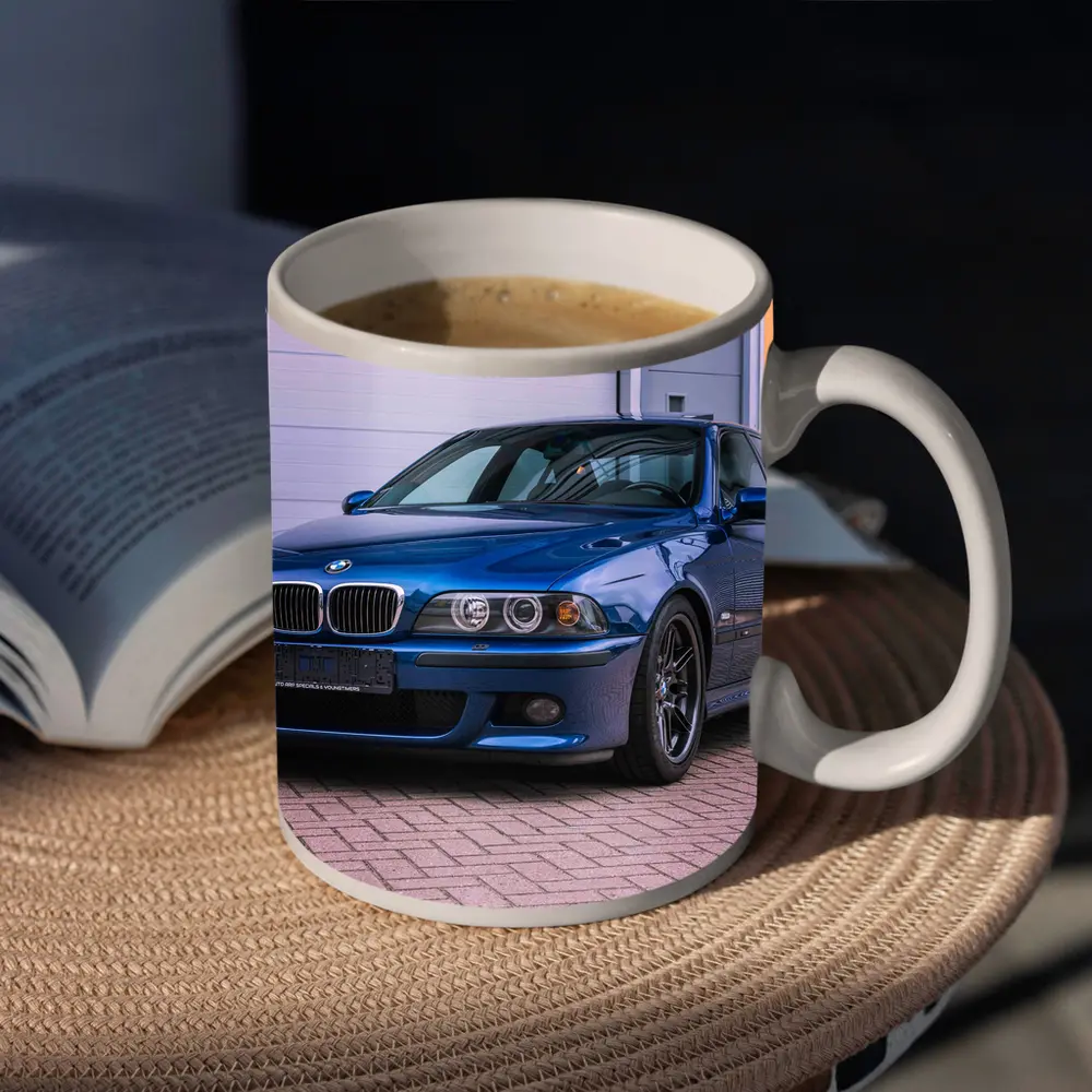BMW E39 M5 Le Mans Blue Parking – Mugs