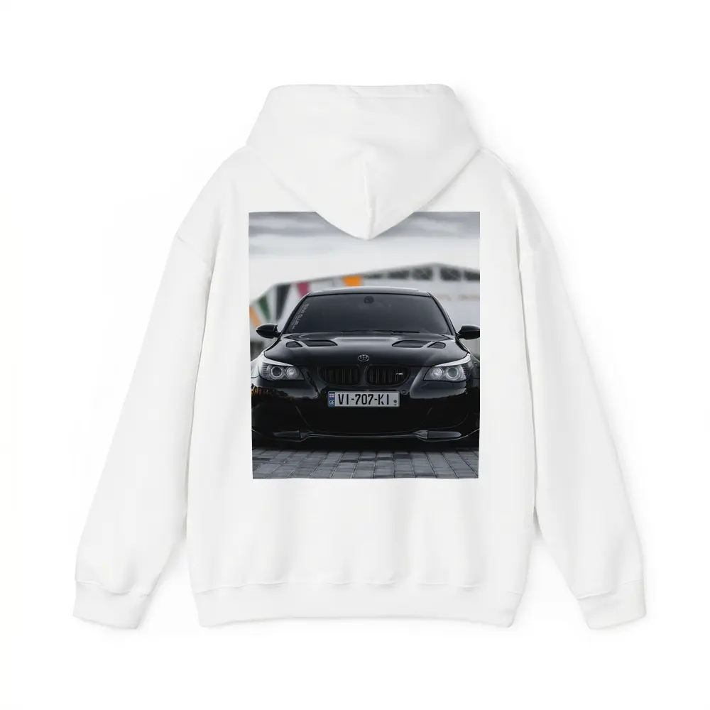 BMW M5 E60 Black Front Street View – Hoodies