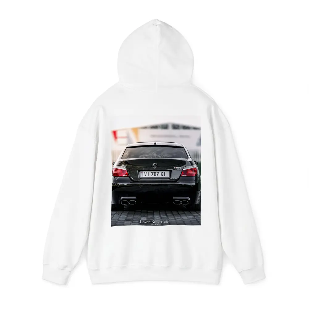 BMW M5 E60 Black Rear Street View – Hoodies