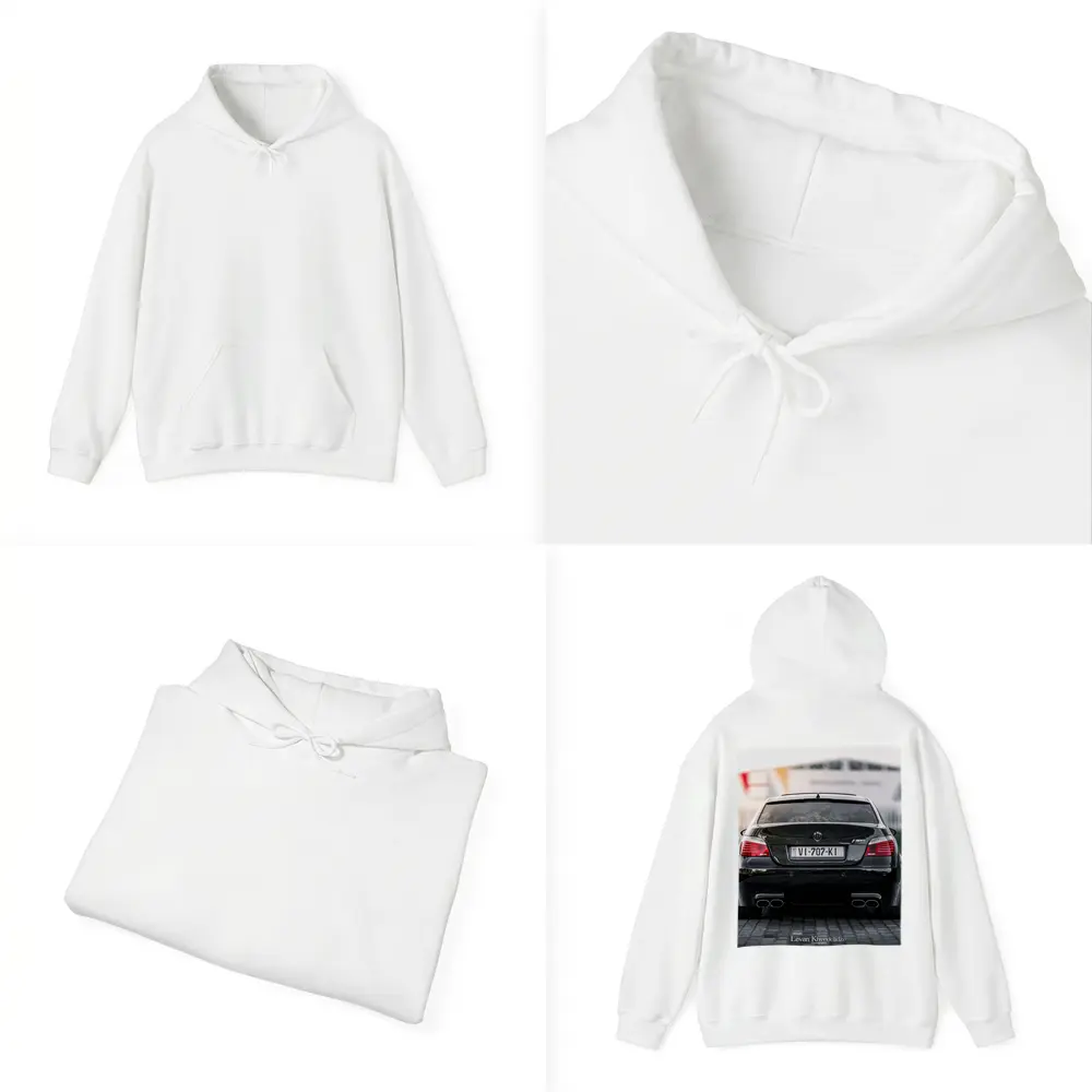 BMW M5 E60 Black Rear Street View – Hoodies