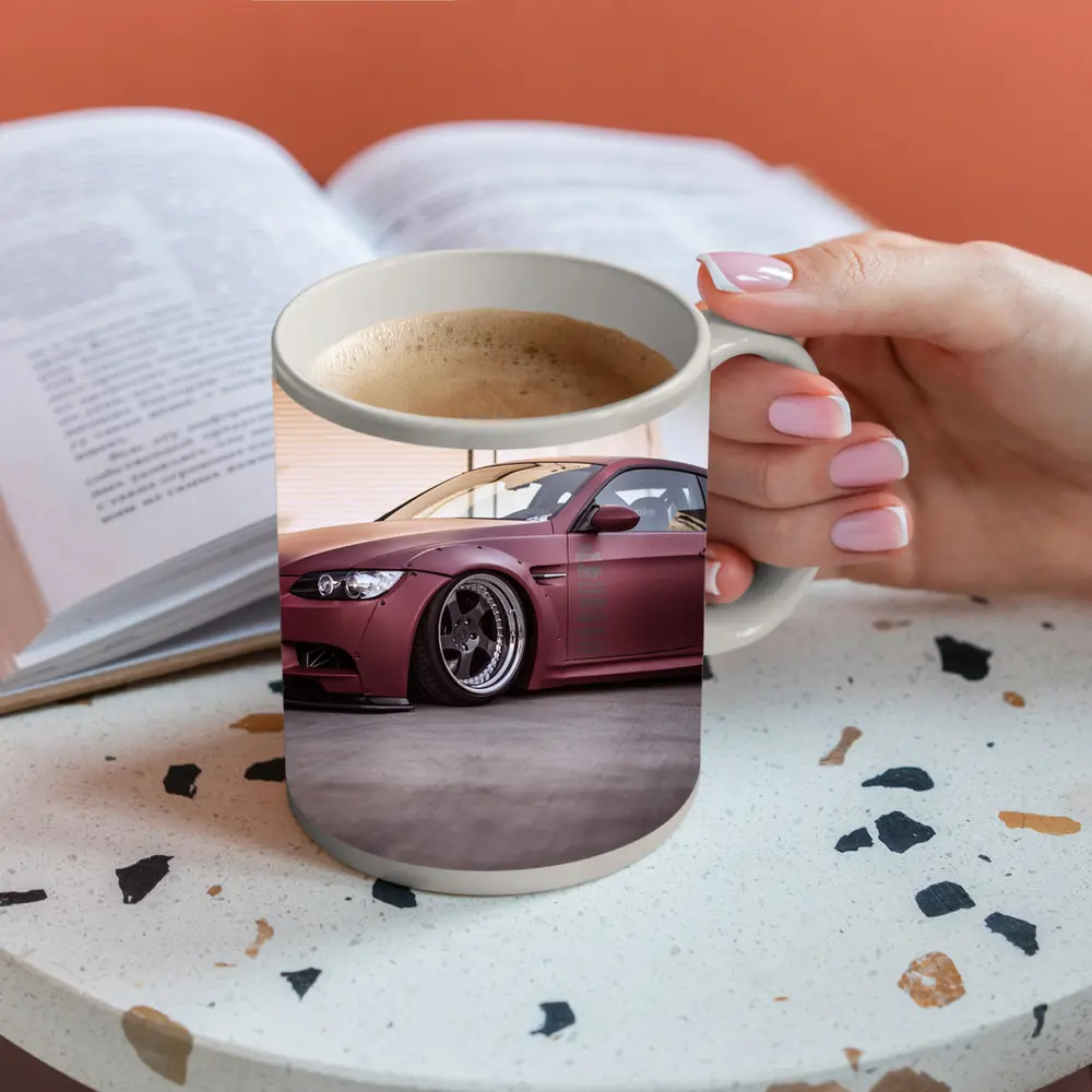 BMW M3 E92 Wide Body Matte Red – Mugs