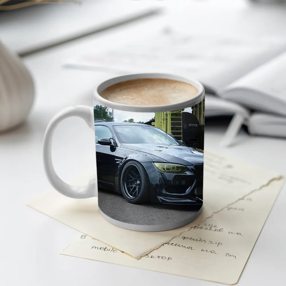 BMW M3 E92 Black Wide Body Street – Mugs