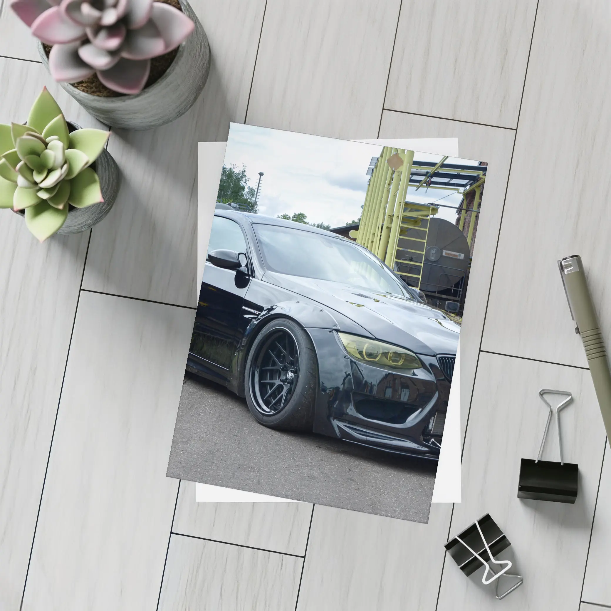BMW M3 E92 Black Wide Body Street – Postcards