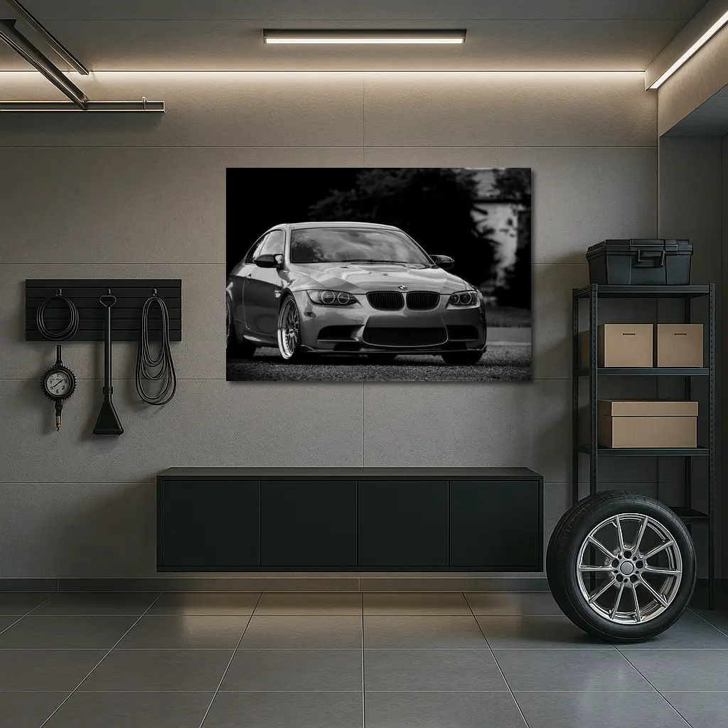 BMW M3 E92 Coupe Black and White – Wall Art