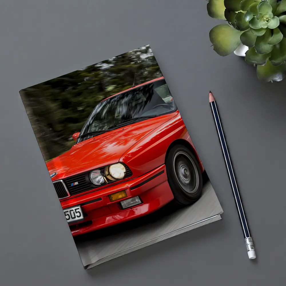 BMW M3 E30 Red Coupe Motion Shot – Notebooks