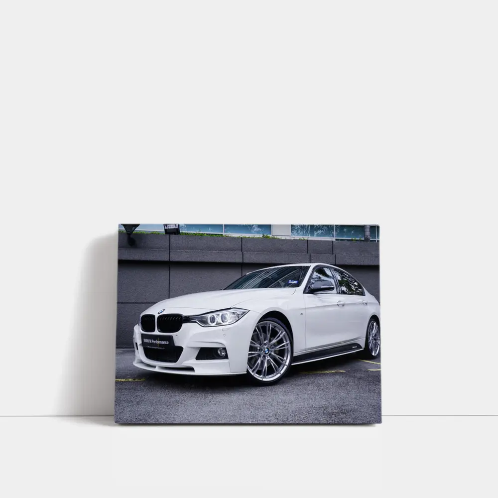 BMW 3 Series White M Performance Sedan – Wall Art