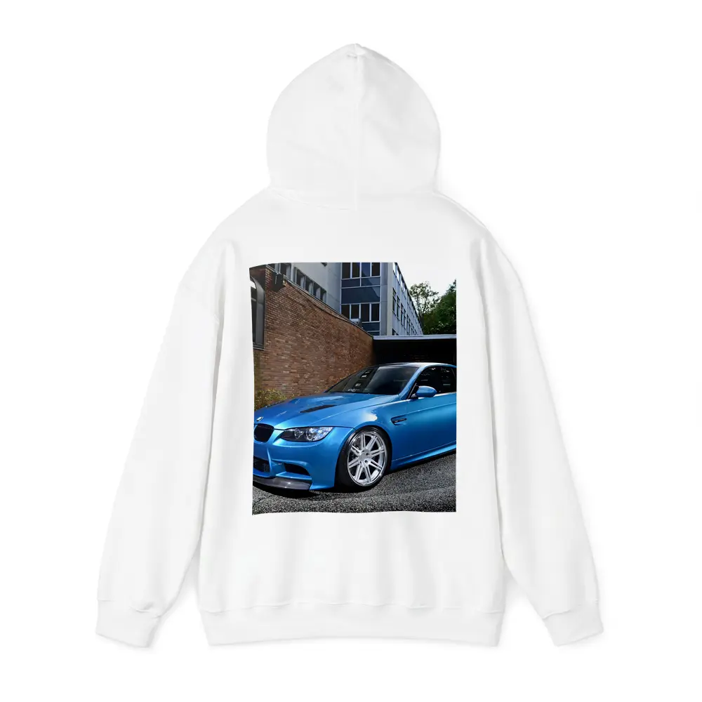 BMW M3 E92 Atlantic Blue Urban Setting – Hoodies