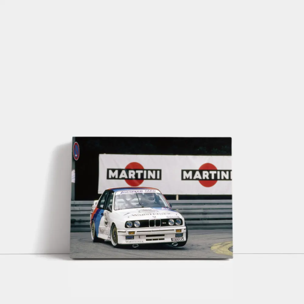 BMW M3 E30 Race Car Martini Trackside – Wall Art