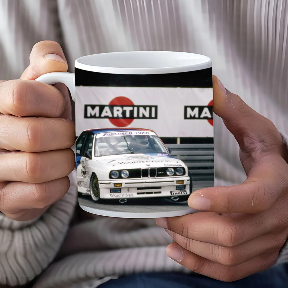 BMW M3 E30 Race Car Martini Trackside – Mugs