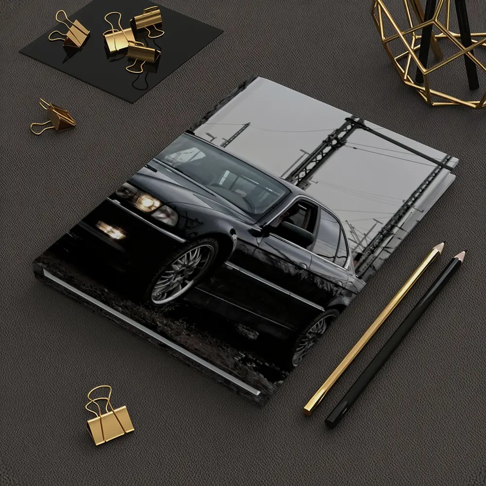BMW 740i E38 Black Industrial Rainy Setting – Notebooks