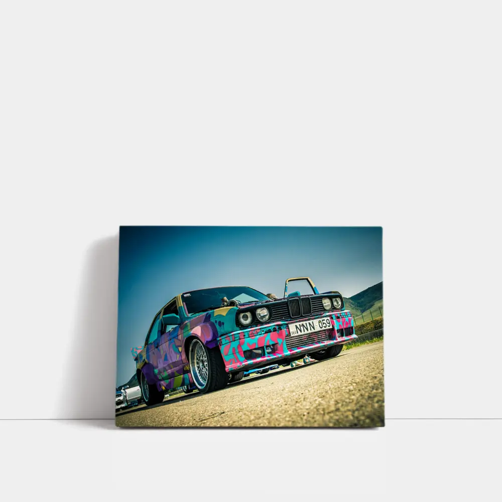 BMW E30 Graffiti Wrap Drift Car Street – Wall Art