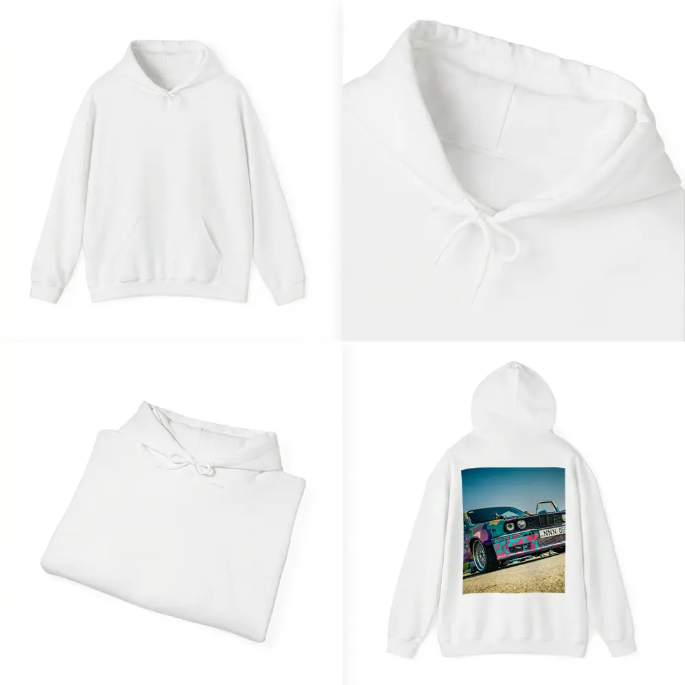 BMW E30 Graffiti Wrap Drift Car Street – Hoodies