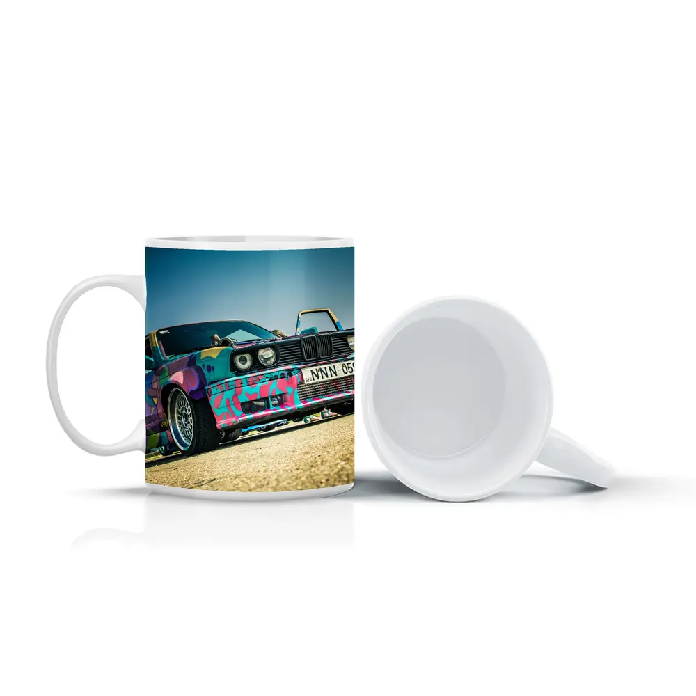BMW E30 Graffiti Wrap Drift Car Street – Mugs