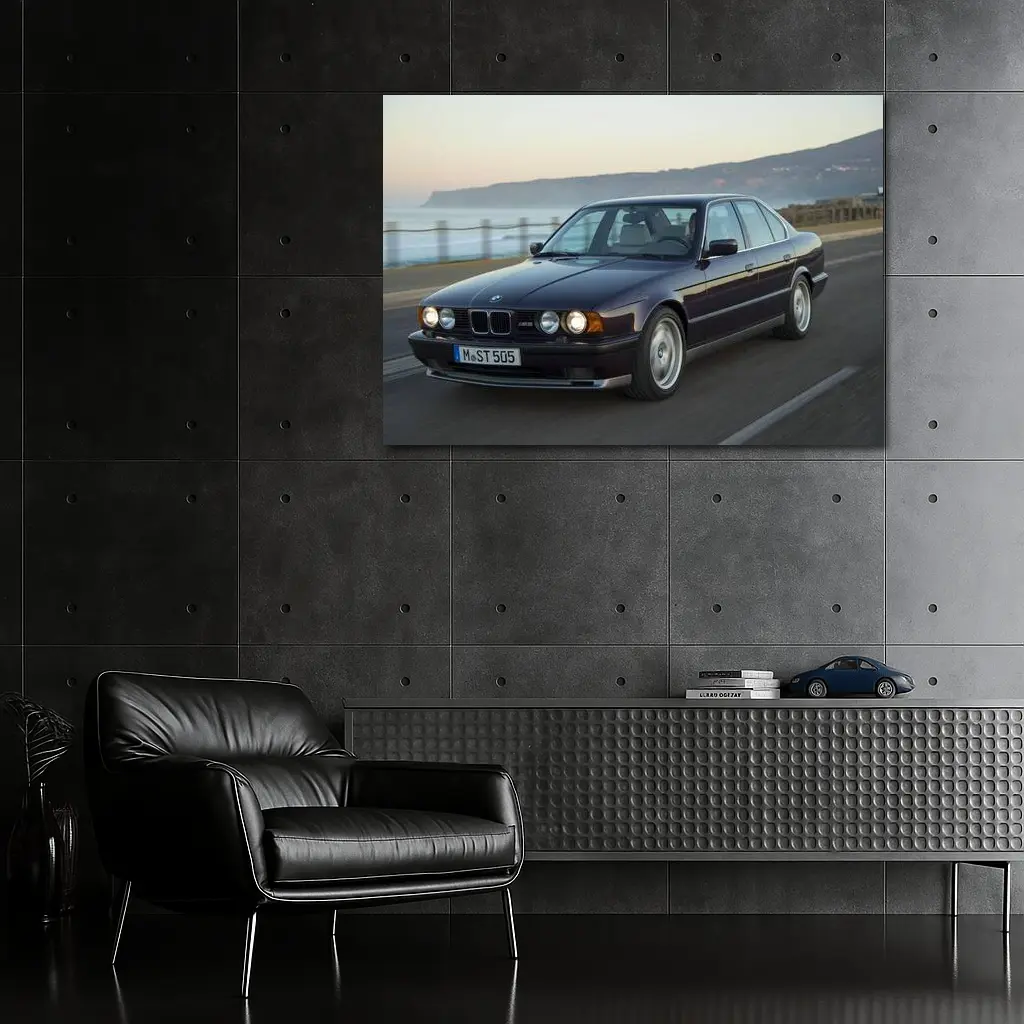 BMW M5 E34 Coastal Road Drive – Wall Art