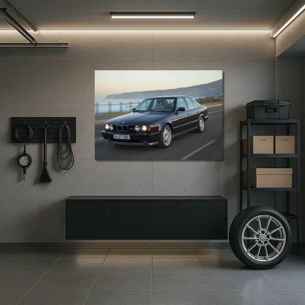 BMW M5 E34 Coastal Road Drive – Wall Art