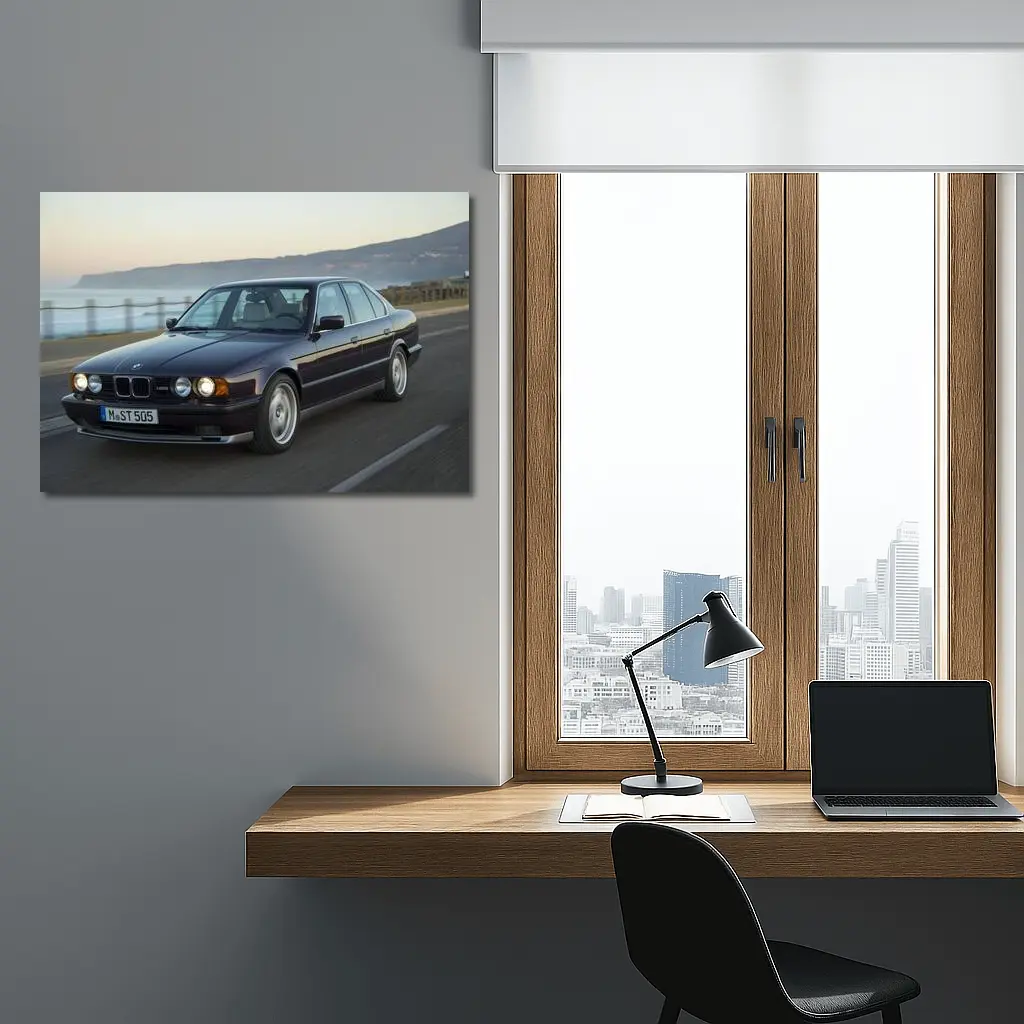 BMW M5 E34 Coastal Road Drive – Wall Art