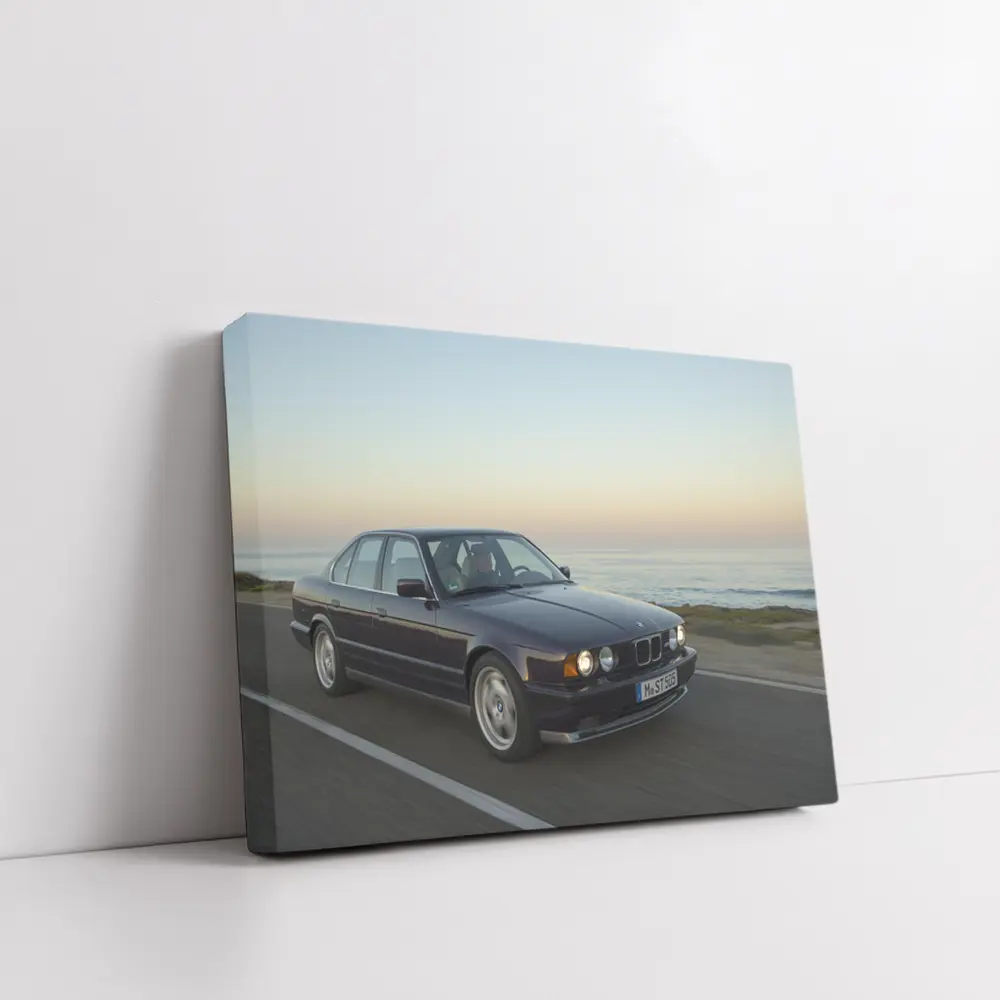 BMW E34 5 Series Coastal Sunset Drive – Wall Art