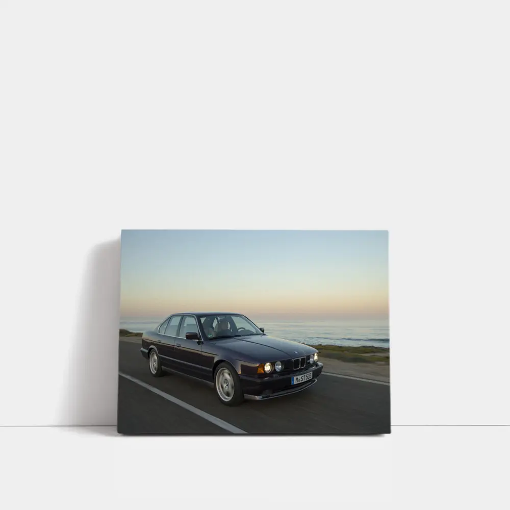 BMW E34 5 Series Coastal Sunset Drive – Wall Art
