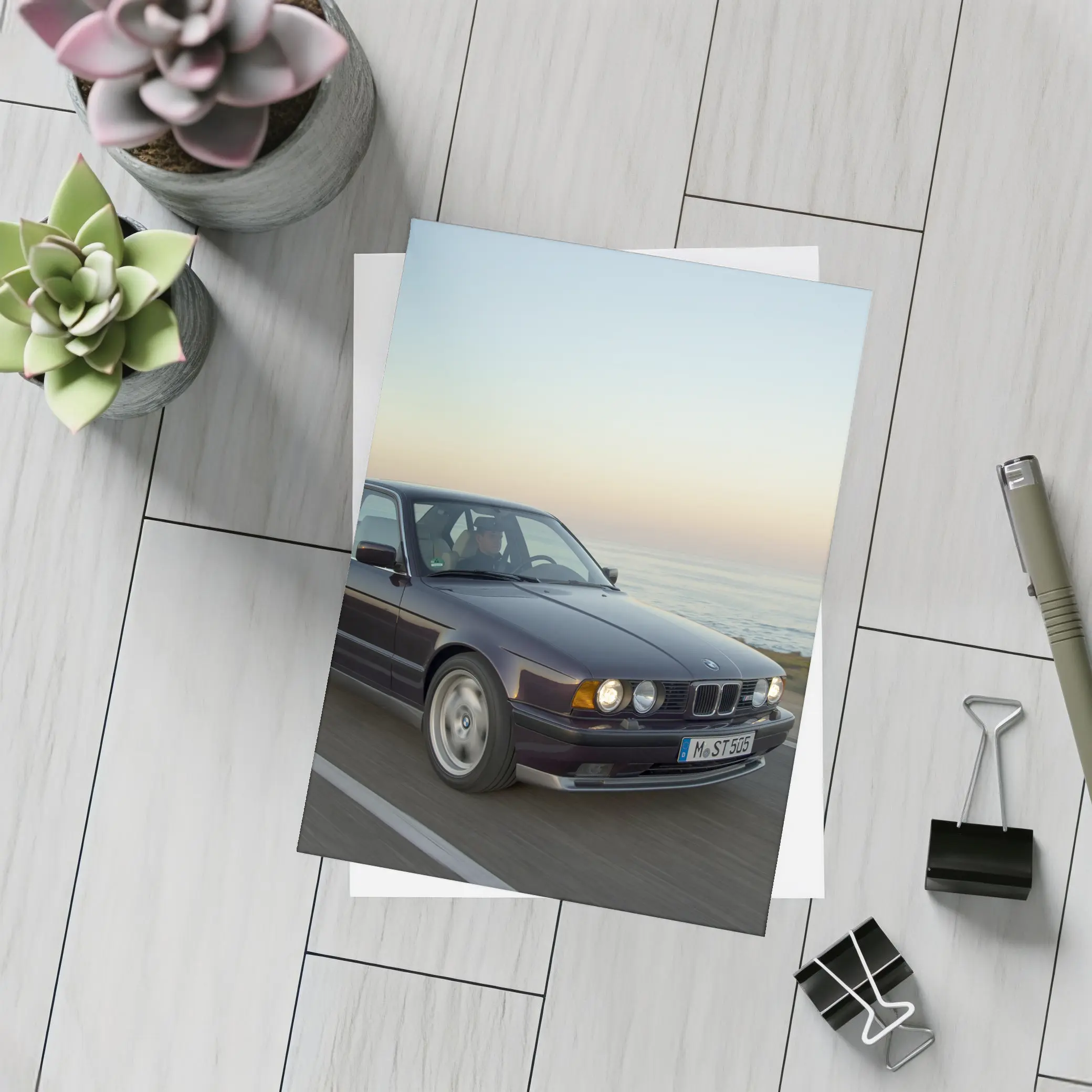 BMW E34 5 Series Coastal Sunset Drive – Postcards
