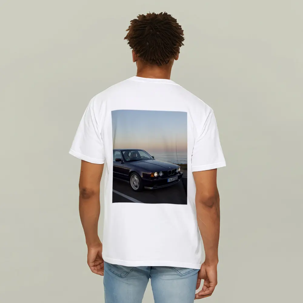 BMW E34 5 Series Coastal Sunset Drive – T-Shirts