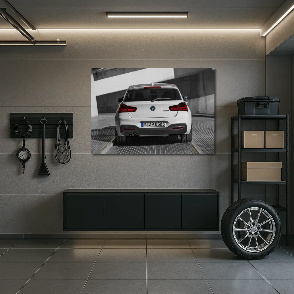 BMW 1 Series Rear Urban Parking Structure – Wall Art