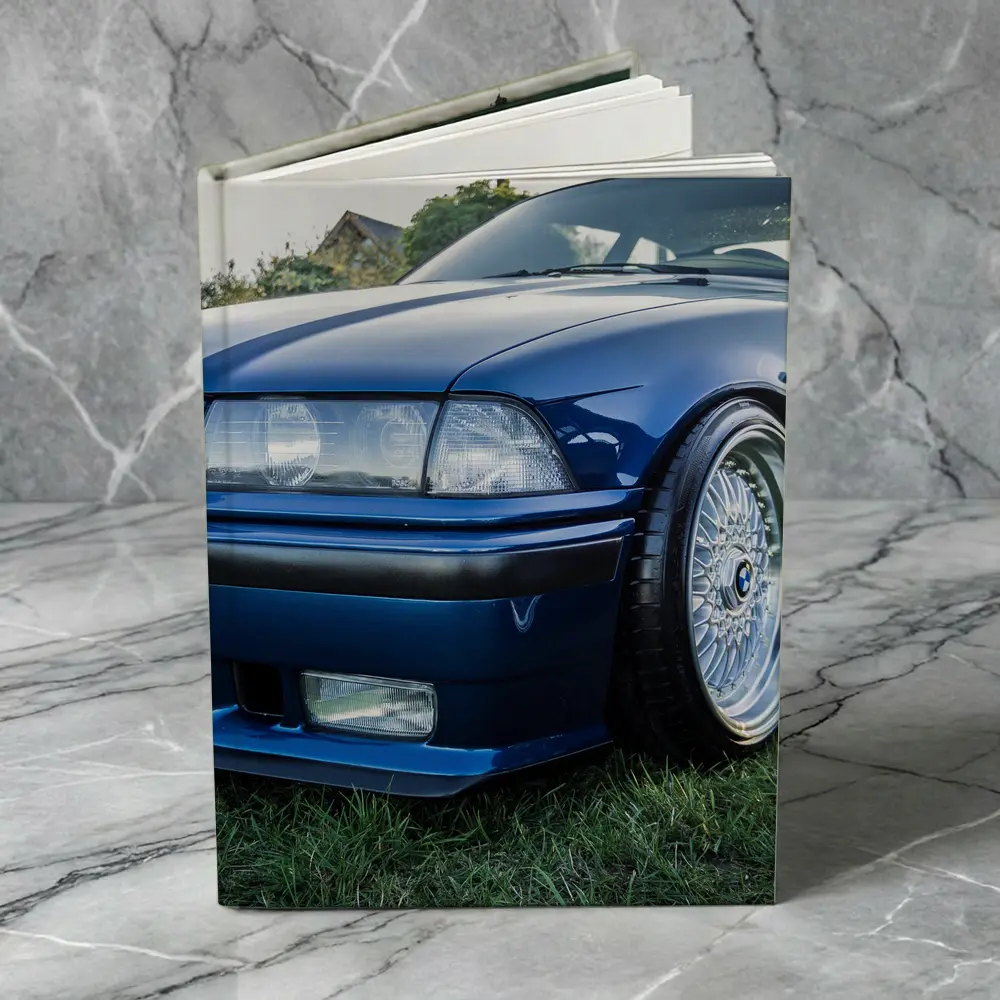 BMW E36 Coupe Slammed Blue Car Meet – Notebooks