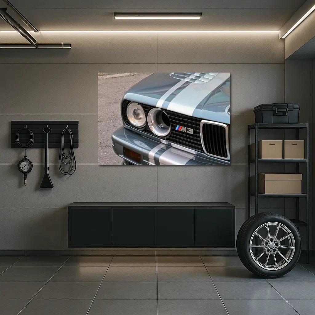 BMW E30 M3 Front Grille Close Up – Wall Art