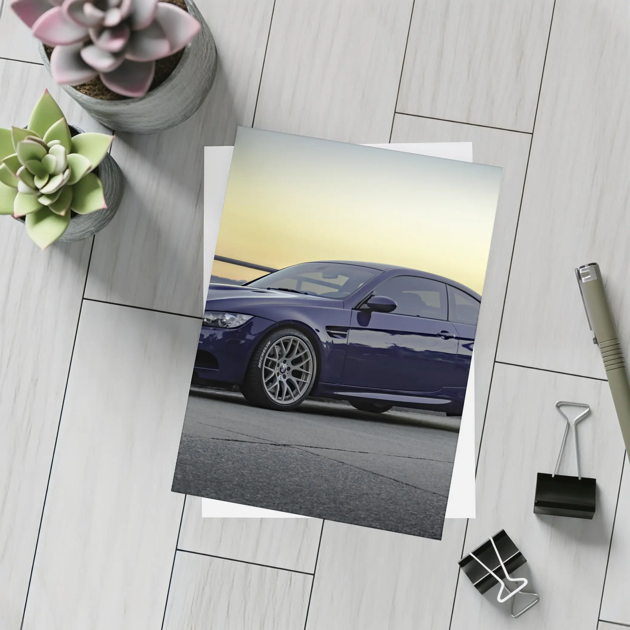 BMW M3 E92 Coupe Sunset Waterfront – Postcards