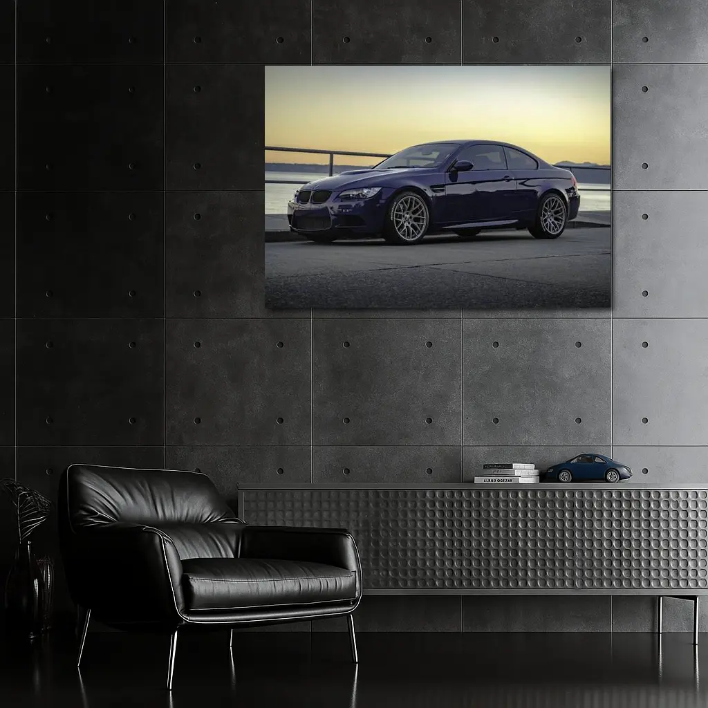 BMW M3 E92 Coupe Sunset Waterfront – Wall Art