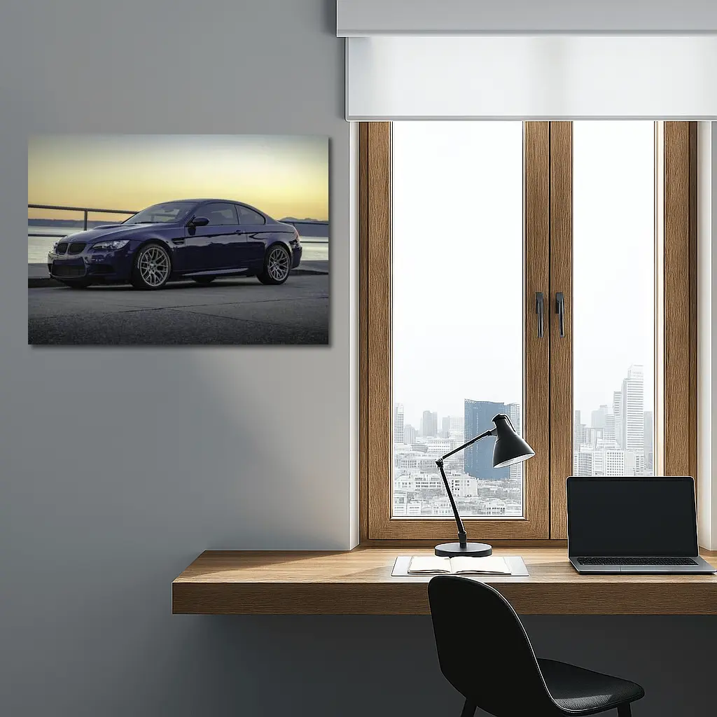 BMW M3 E92 Coupe Sunset Waterfront – Wall Art