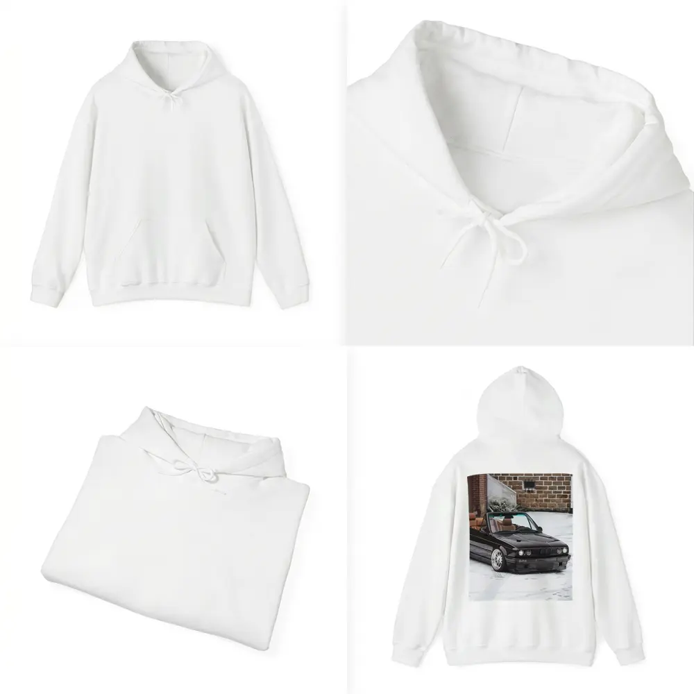 BMW E30 Cabriolet Slammed Snow Winter – Hoodies