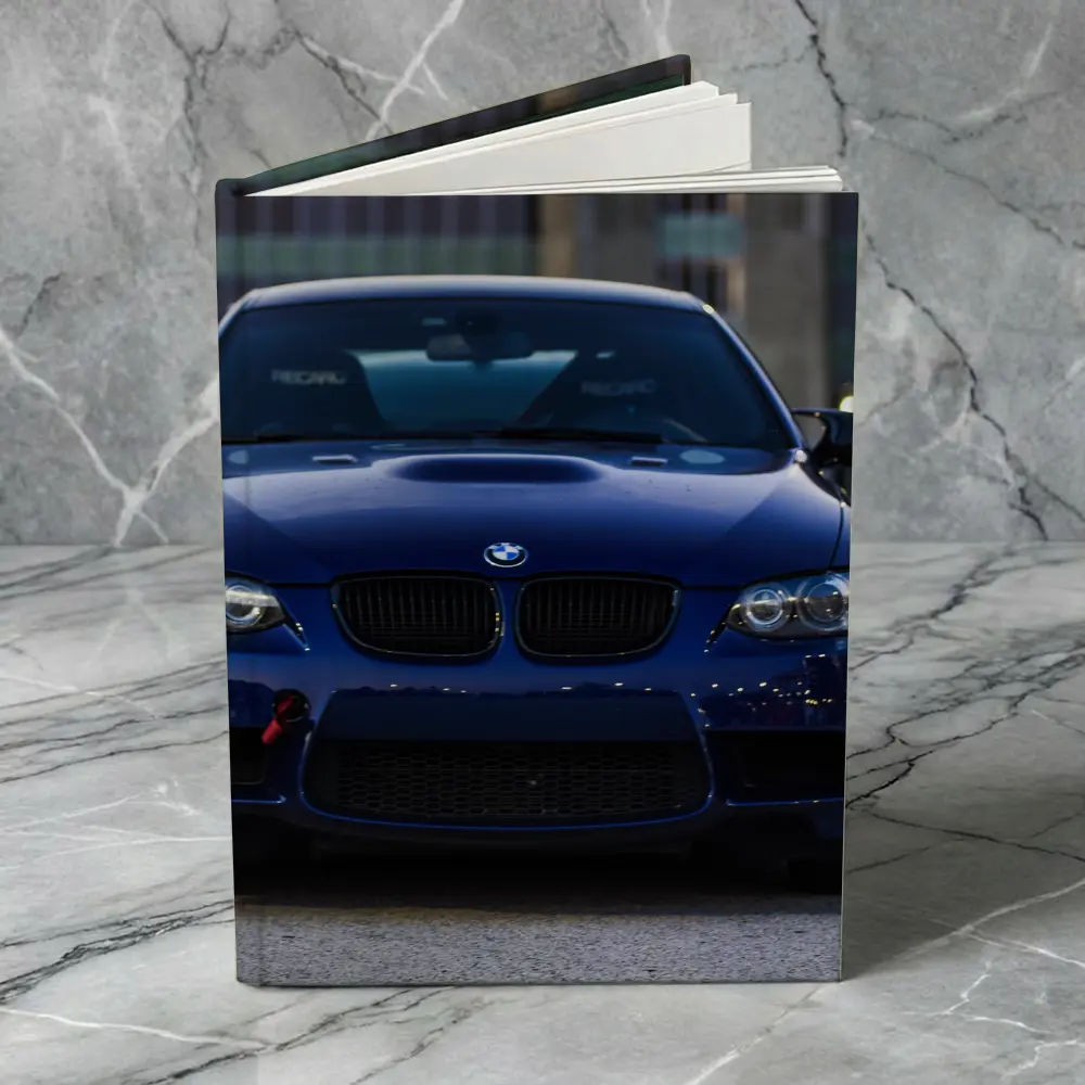 BMW M3 E92 Blue Urban Parking Lot – Notebooks