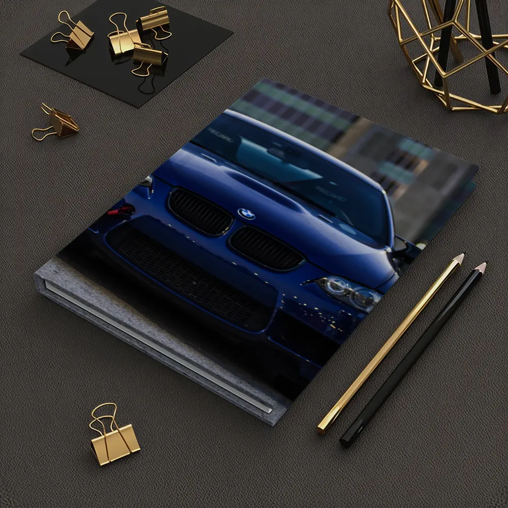 BMW M3 E92 Blue Urban Parking Lot – Notebooks