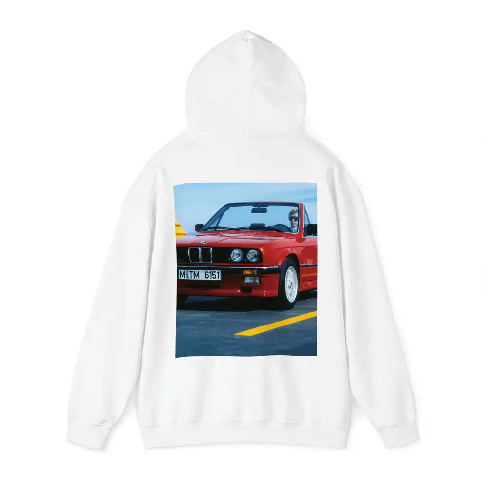 BMW E30 Cabriolet Red Open Road Drive – Hoodies