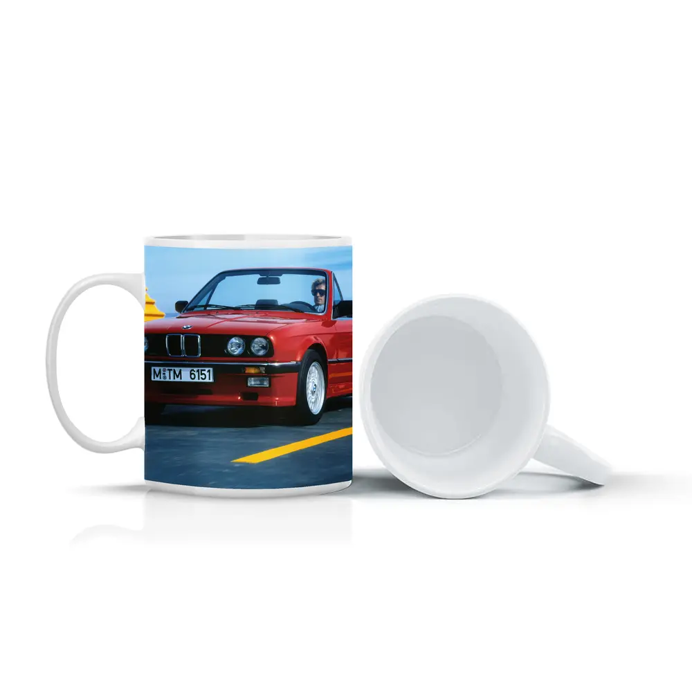 BMW E30 Cabriolet Red Open Road Drive – Mugs