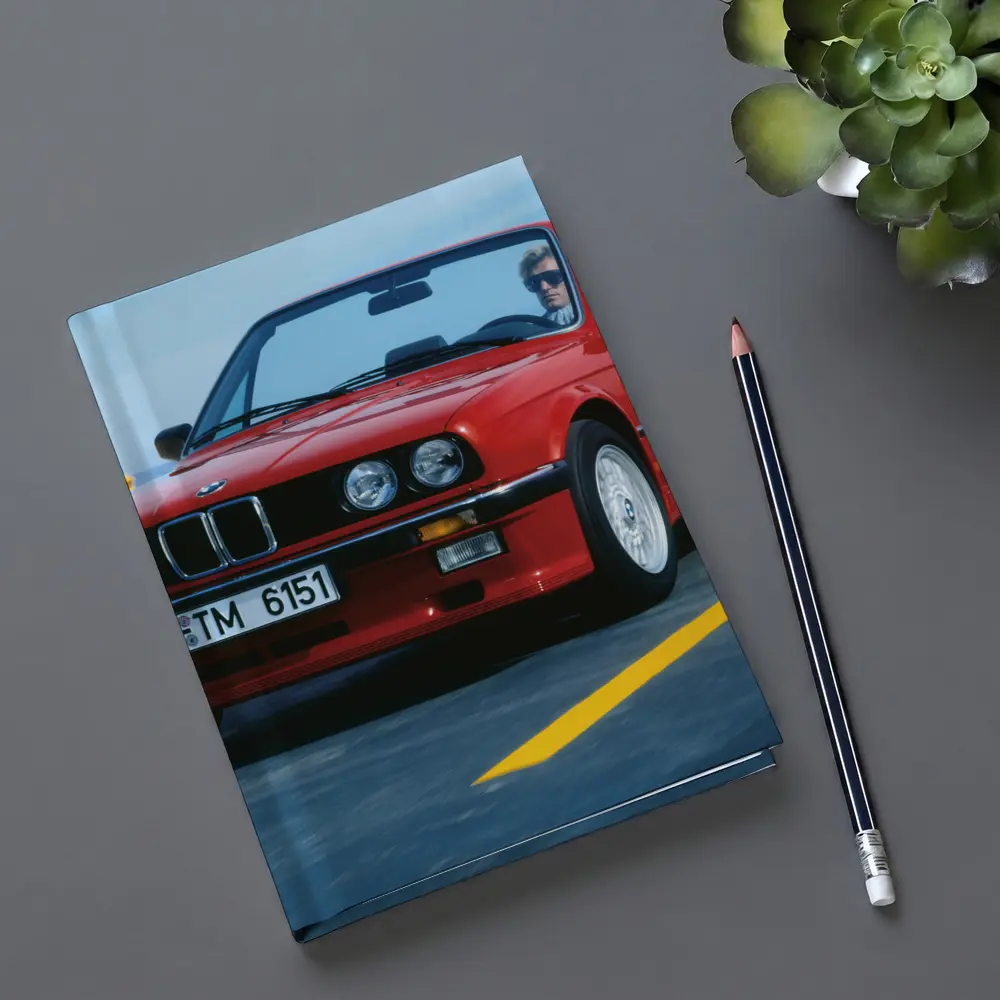 BMW E30 Cabriolet Red Open Road Drive – Notebooks