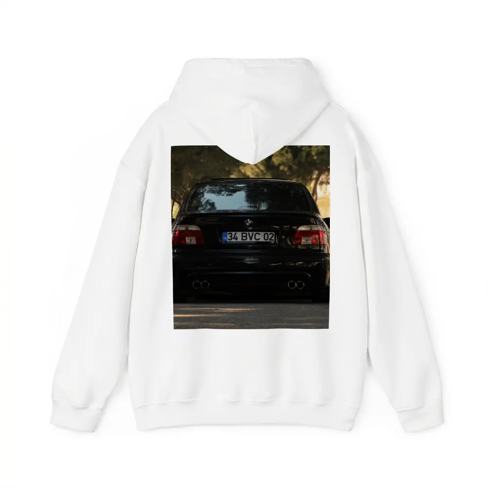BMW M5 E39 Black Rear Street View – Hoodies