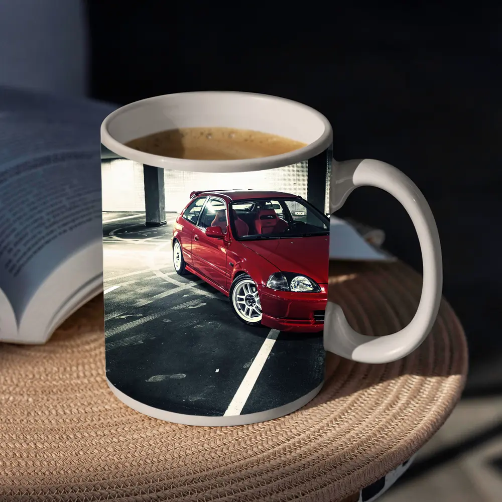 Honda Civic Red JDM Parking Garage – Mugs