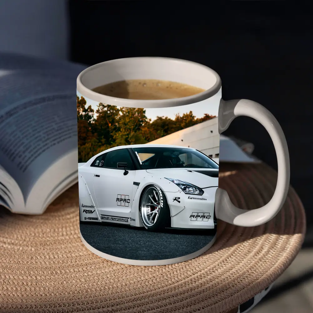 Nissan Skyline GT-R White Wide Body Kit – Mugs