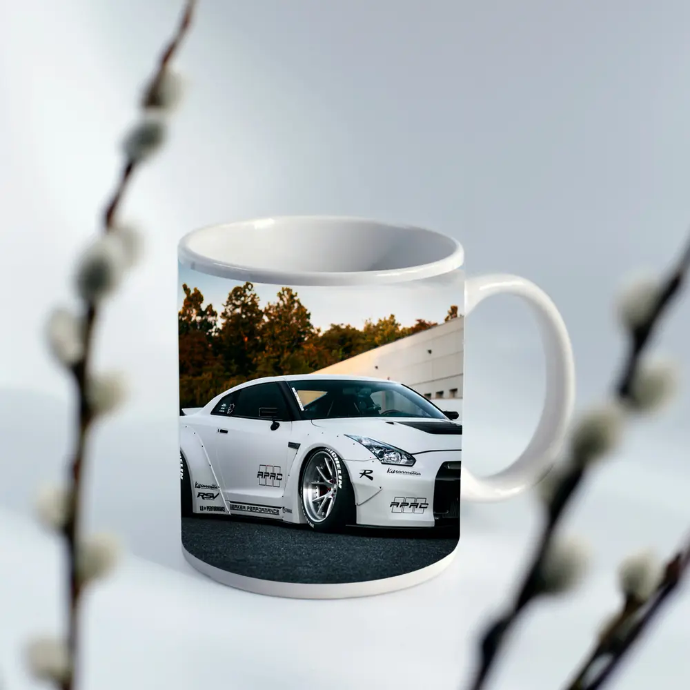 Nissan Skyline GT-R White Wide Body Kit – Mugs