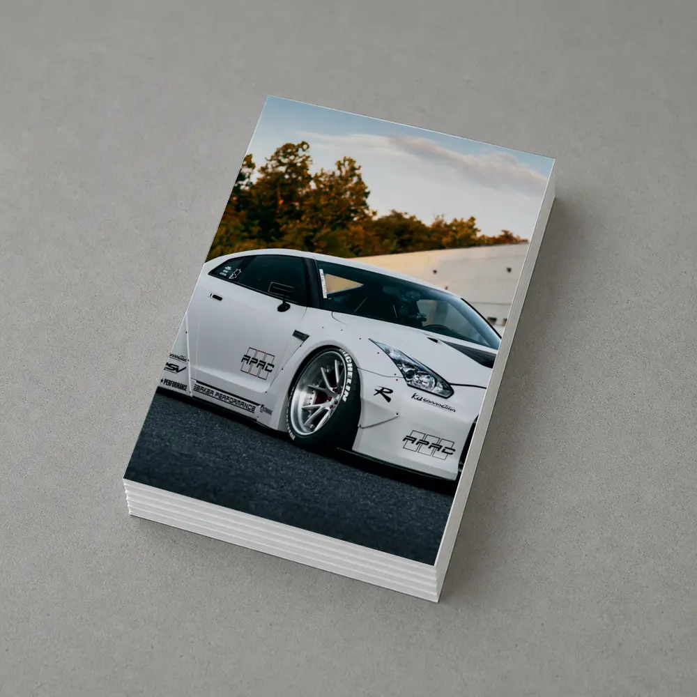 Nissan Skyline GT-R White Wide Body Kit – Postcards