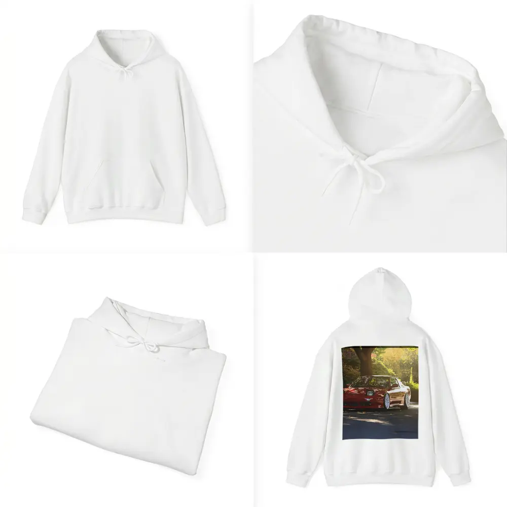Nissan 240SX Red Stance Street Scene – Hoodies